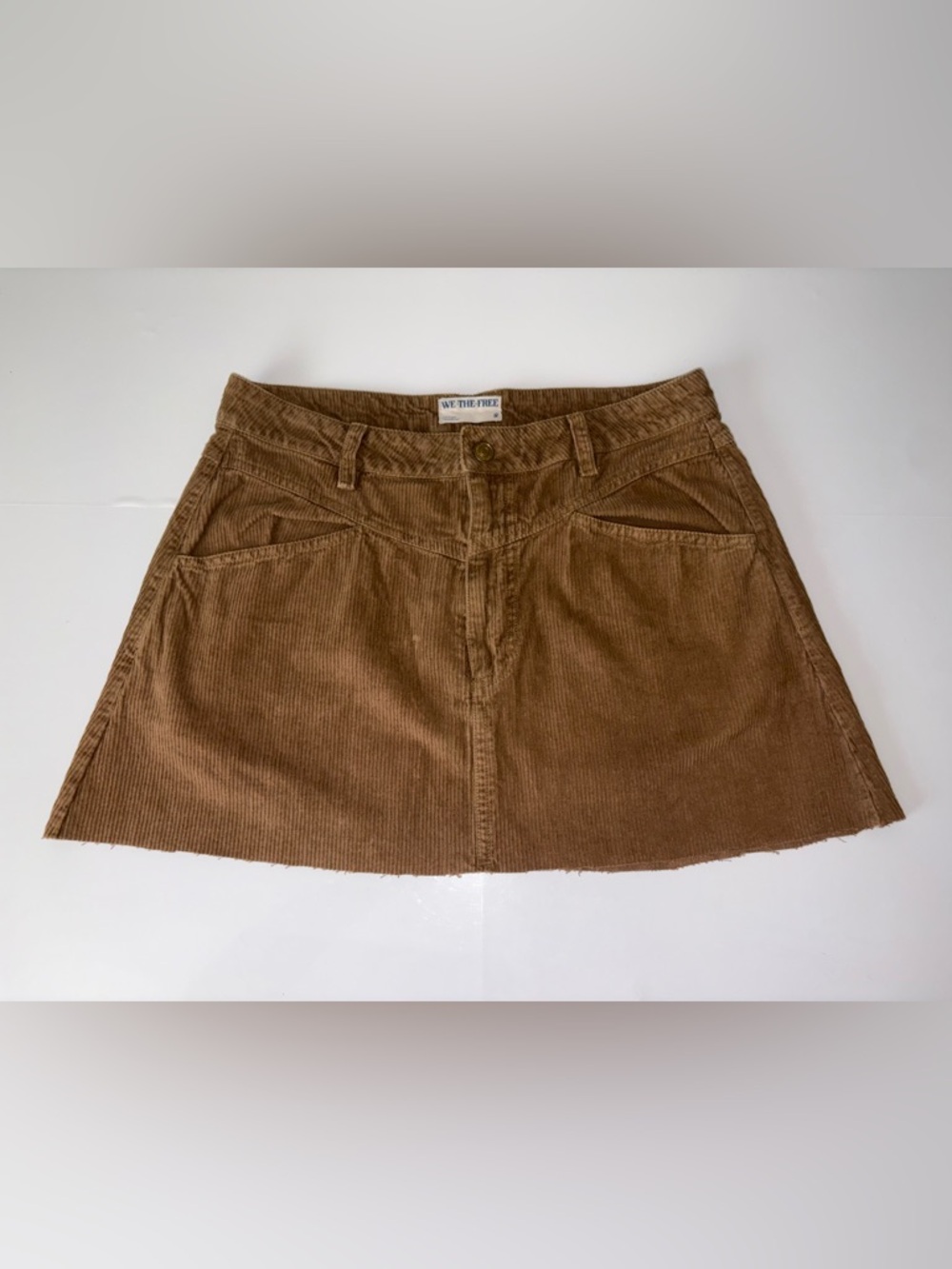 Free People We The Free Corduroy Mini Skirt Brown Size 8